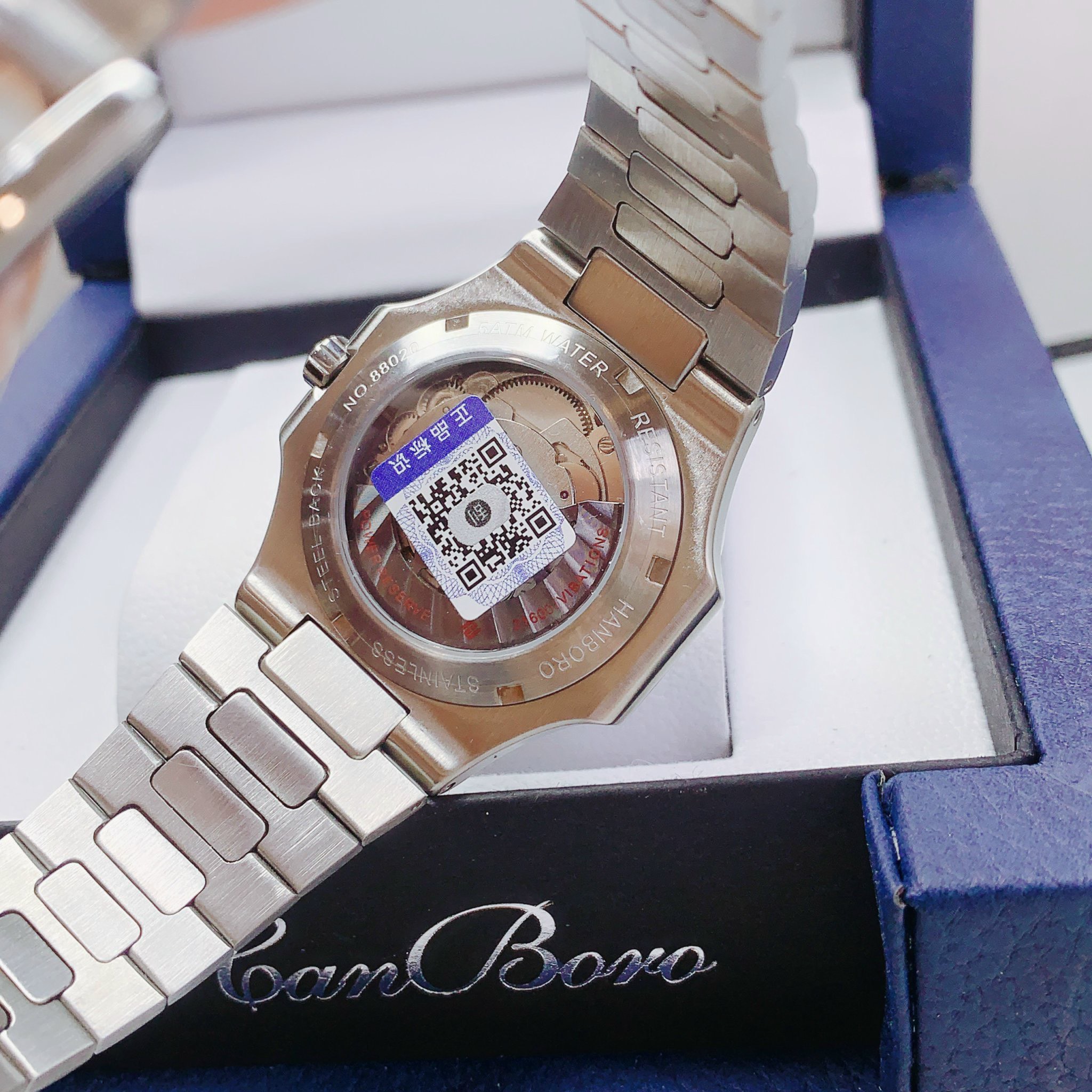 Đồng hồ nam chính hãng Hanboro dáng Patek Philippe 40mm (3) Đồng hồ nam chính hãng Hanboro dáng Patek Philippe 40mm (2)