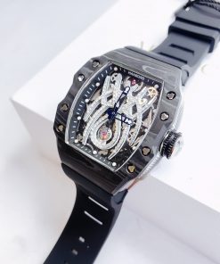 Đồng hồ nam chính hãng Hanboro dáng Richard Mille vỏ carbon 40x48mm (1)
