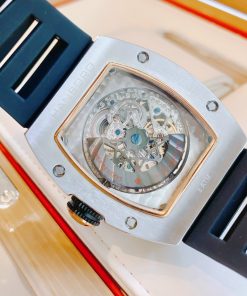 Đồng hồ nam máy cơ Hanboro chính hãng đính đá 40x48mm (2)