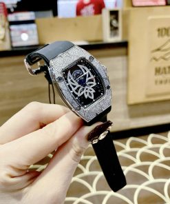 Đồng hồ nữ Hanboro By Huboler chính hãng dây cao su 36mm (2)