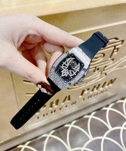 Đồng hồ nữ Hanboro By Huboler chính hãng dây cao su 36mm (2)