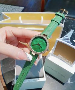Đồng hồ nữ Michael Kors MK2592 Like Auth màu xanh 33mm (2)