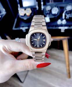 Đồng hồ nữ Patek Philippe Nautilus dây kim loại Fake giá rẻ 32mm (2)