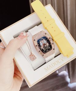 Đồng hồ nữ chính hãng Hanboro đính đá Swarovski 36mm (2)