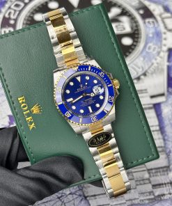Đồng Hồ Rolex Submariner Mặt Số Xanh Dương Replica 11 Clean Factory 40mm (2)