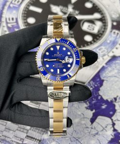 Đồng Hồ Rolex Submariner Mặt Số Xanh Dương Replica 11 Clean Factory 40mm (2)