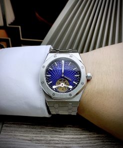 Đồng hồ Audemars Piguet Royal Oak cơ lộ máy Tourbillon mặt xanh 41mm (1)