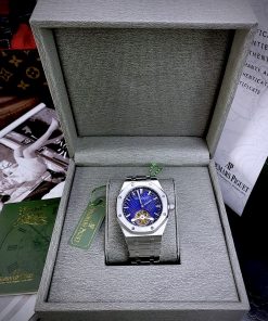 Đồng hồ Audemars Piguet Royal Oak cơ lộ máy Tourbillon mặt xanh 41mm (1)