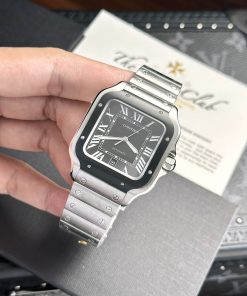 Đồng hồ Cartier Santos Nam Mặt Xám Replica 11 Cao Cấp BV Factory 39 (2)