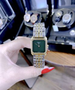 Đồng hồ Chopard nữ mặt vuông dây kim loại Demi Gold siêu cấp 30mm (1)