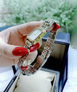 Đồng hồ Chopard nữ mặt vuông dây kim loại Demi Gold siêu cấp 30mm (1)