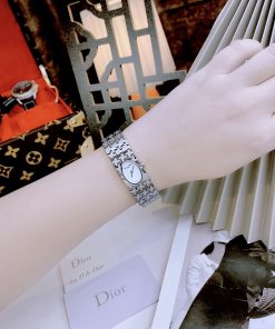 Đồng hồ Christian Dior nữ dây kim loại màu trắng siêu cấp (2)