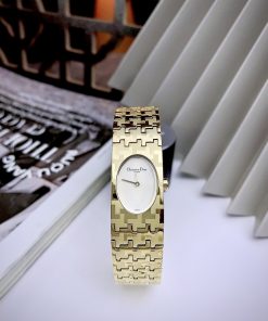Đồng hồ Christian Dior nữ siêu cấp dây kim loại mạ vàng (2)