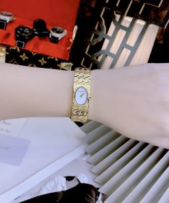 Đồng hồ Christian Dior nữ siêu cấp dây kim loại mạ vàng (2)
