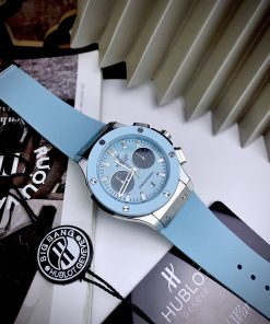 Đồng hồ Hublot giá 2 triệu Fake máy Nhật màu xanh dương Unisex 38mm (7)