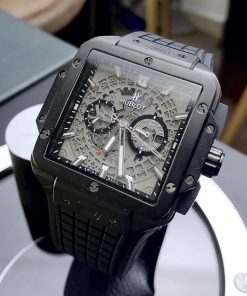 Đồng hồ Hublot máy Nhật Big Bang Square Super Fake màu đen 42mm (2)
