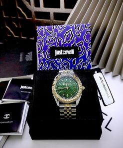 Đồng hồ Just Cavalli JC1L195M0365 nữ giá rẻ mặt xanh lá 34mm