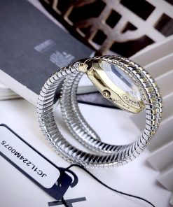 Đồng hồ Just Cavalli nữ hình rắn quấn cổ tay Like auth mặt xanh 28mm (1)