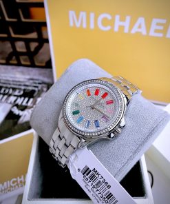 Đồng hồ Michael Kors Mini Pilot Pave MK7368 nữ đính đá Like Auth 36mm (2)