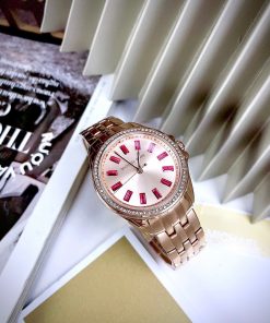Đồng hồ Michael Kors Mini Pilot Pave Rose Gold MK7367 Like Auth 36mm (2)