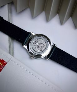 Đồng hồ Omega Deville nữ dây da màu xanh lá cây máy Nhật (2)