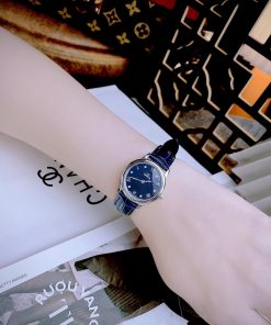 Đồng hồ Omega Fake cao cấp máy Nhật màu xanh dương nữ (2)