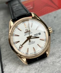 Đồng hồ Omega Seamaster nam mặt trắng Fake 11 Cao Cấp 38 (2)