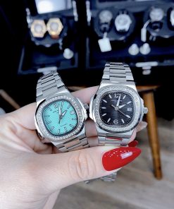 Đồng hồ Patek Philippe giá 2 triệu Nautilus nữ màu thép trắng 30mm (8)