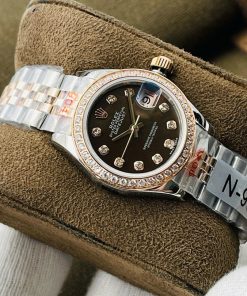 Đồng hồ Rolex DateJust Lady nữ đính đá Replica 11 Thụy Sỹ 28mm (2)
