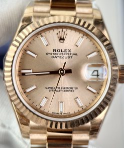 Đồng hồ Rolex DateJust Rose Gold Rep 11 Thụy Sỹ EW Factory 31mm (2)