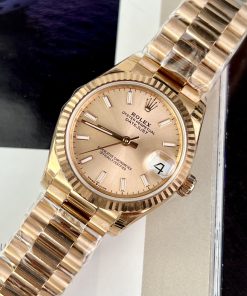Đồng hồ Rolex DateJust Rose Gold Rep 11 Thụy Sỹ EW Factory 31mm (2)