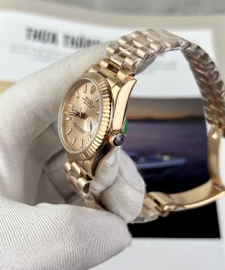 Đồng hồ Rolex DateJust Rose Gold Rep 11 Thụy Sỹ EW Factory 31mm (2)