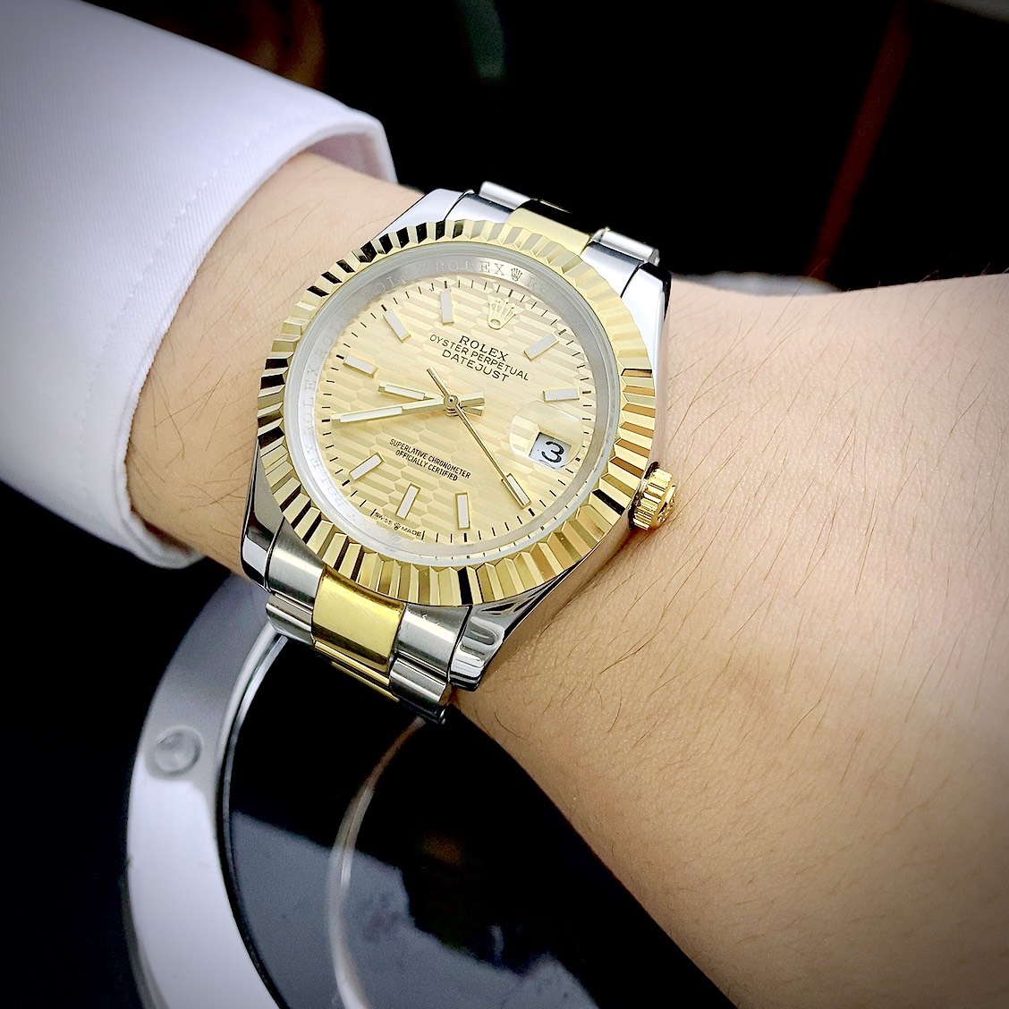 Đồng hồ Rolex Datejust máy Nhật Super fake mặt nếp gấp 41mm (1)