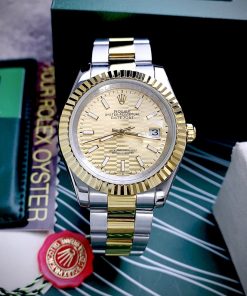 Đồng hồ Rolex Datejust máy Nhật Super fake mặt nếp gấp 41mm
