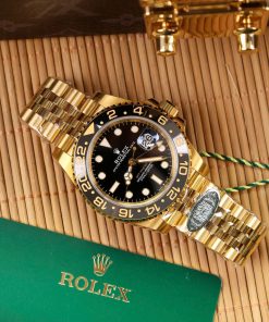 Đồng hồ Rolex GMT-Master ll Vàng Gold Replica 11 Clean Factory 40mm (9)