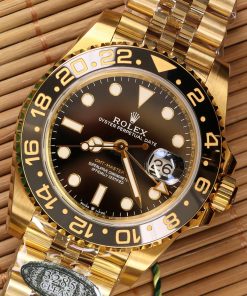 Đồng hồ Rolex GMT-Master ll Vàng Gold Replica 11 Clean Factory 40mm (9)