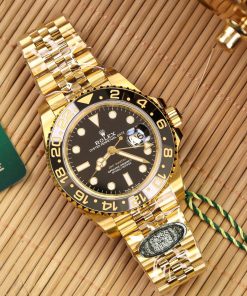 Đồng hồ Rolex GMT-Master ll Vàng Gold Replica 11 Clean Factory 40mm (9)