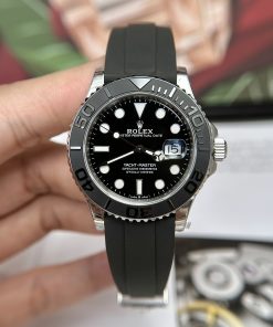 Đồng hồ Rolex Yacht-Master ll mặt đen Replica 11 Thụy Sỹ Clean Factory 42mm (2)