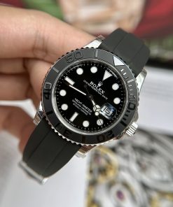Đồng hồ Rolex Yacht-Master ll mặt đen Replica 11 Thụy Sỹ Clean Factory 42mm (2)