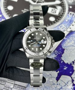 Đồng hồ Rolex Yacht-Master nam mặt xám Rep 11 Cao Cấp Clean Factory 40mm (2)