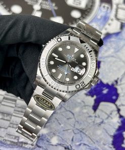 Đồng hồ Rolex Yacht-Master nam mặt xám Rep 11 Cao Cấp Clean Factory 40mm (2)