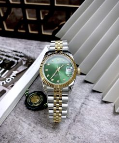 Đồng hồ Rolex giá 2 triệu Datejust nữ mặt xanh lá cây 31mm (1)