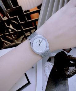 Đồng hồ nữ Gucci 25H Lady Watch siêu cấp mặt vuông dây kim loại