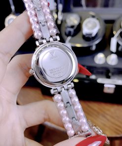 Đồng hồ nữ Guess Gala Like Auth dây ngọc trai mặt đính đá 30mm