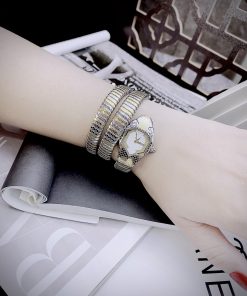 Đồng hồ nữ Just Cavalli JC1L168M0075 Like auth hình rắn mặt trắng 28mm (1)