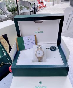 Đồng hồ nữ Rolex Cellini dây kim loại Demi mặt vuông 34mm (1)