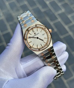 Đồng hồ Audemars Piguet Royal Oak Demi Rose Gold Rep 11 Cao Cấp 33mm (2)