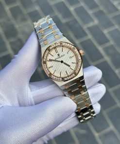 Đồng hồ Audemars Piguet Royal Oak Demi Rose Gold Rep 11 Cao Cấp 33mm (2)