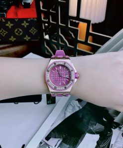 Đồng hồ Audemars Piguet Royal Oak Offshore Rose Gold màu tím Fake 11 37mm (2)