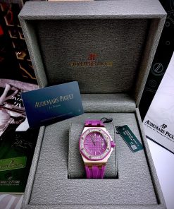 Đồng hồ Audemars Piguet Royal Oak Offshore Rose Gold màu tím Fake 11 37mm (2)